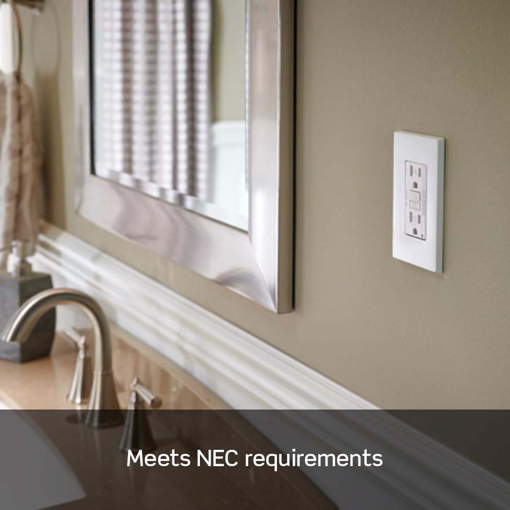 RECEPTACULO DUPLEX GFCI 15A/125V. BCO GFTR1-00T LEVITON ***HAE2025***