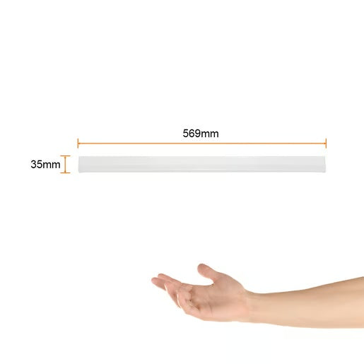 LAMPARA REGLETA LED INTERCONECTABLE 56.9 CM SOBREPONER 10 W LUZ CALIDA BRILLANTE NO ATENUABLE