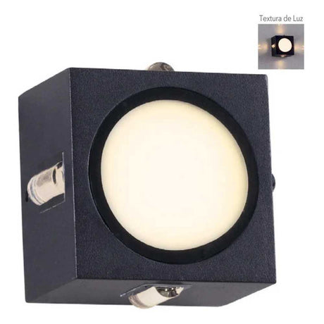 LÁMPARA DE EXTERIOR LED TORCULAR I TECNOLITE PARED ARBOTANTE 10W LUZ SUAVE CÁLIDA IP54 CINCO FUENTES DE LUZ LED INTEGRADO