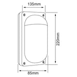 LÁMPARA DE EXTERIOR LED GRUS TECNOLITE PARA SOBREPONER 10.5W LUZ SUAVE CÁLIDA *** EXHIBIDO ***