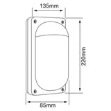 LÁMPARA DE EXTERIOR LED GRUS TECNOLITE PARA SOBREPONER 10.5W LUZ SUAVE CÁLIDA *** EXHIBIDO ***