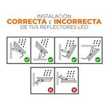 EXT REFLECTOR LED10W100-277V 6500K 800LM ZIBAL I MCA TECNOLITE PASA A 10LQLEDY65MVN *** EXHIBIDO ***