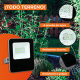 EXT REFLECTOR LED10W100-277V 6500K 800LM ZIBAL I MCA TECNOLITE PASA A 10LQLEDY65MVN *** EXHIBIDO ***
