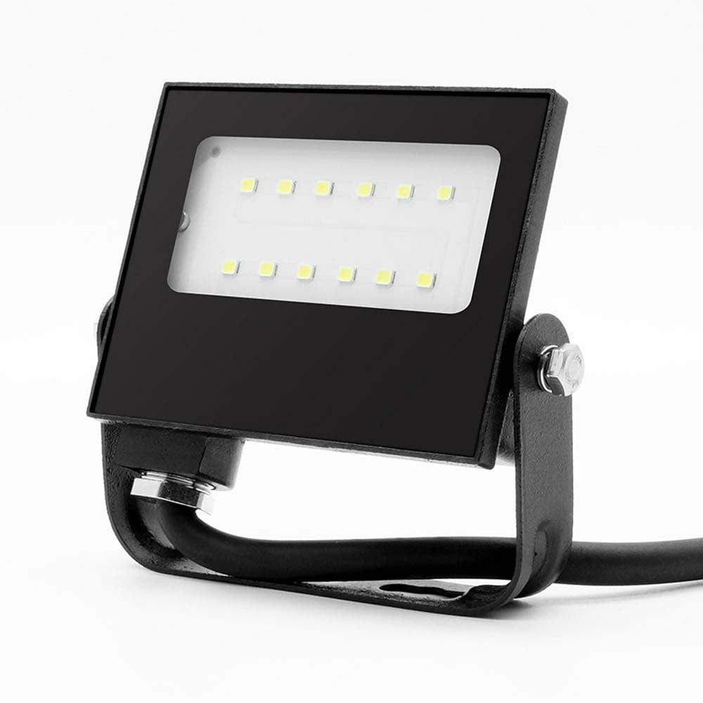 REFLECTOR LED PARA EXTERIOR 10W 100-240V 900LM 6500K NEGRO TECNOLITE