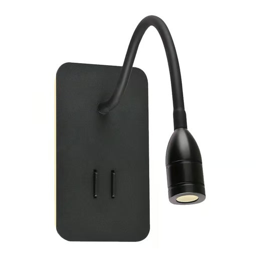LUZ DE LECTURA LED PARED 7 W DIRIGIBLE CON MARCO DE LUZ 2.8 W LUZ CALIDA BRILLANTE 10TLLED2045MV30N