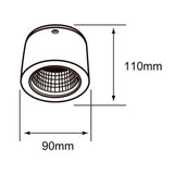 LÁMPARA DE INTERIOR LED TECNOLITE ASHLESHA PARA SOBREPONER 10W LUZ SUAVE CÁLIDA