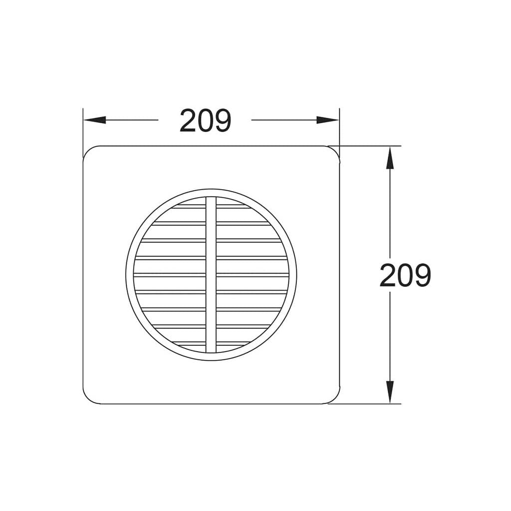 EXTRACTOR DE AIRE ESTEVEZ CUADRADO 6"