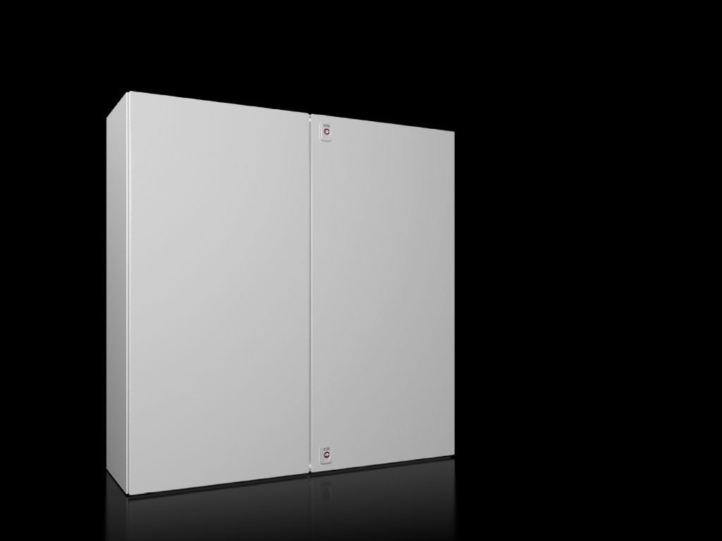 AX ARMARIO COMPACTO METÁLICO 1000X1000X300 RAL7035 STANDARD CON PLACA DE MONTAJE 2 PUERTAS IP55 NEMA12