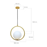 LUMINARIO DECORATIVO 3 LAMPARAS ARUBA 3X40W MAX E12 ***ADIR***