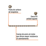BROCA PARA CONCRETO 1/2 X 12" MCA TRUPER CONSTRUCCION