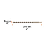 BROCA PARA CONCRETO 1/2 X 12" MCA TRUPER CONSTRUCCION