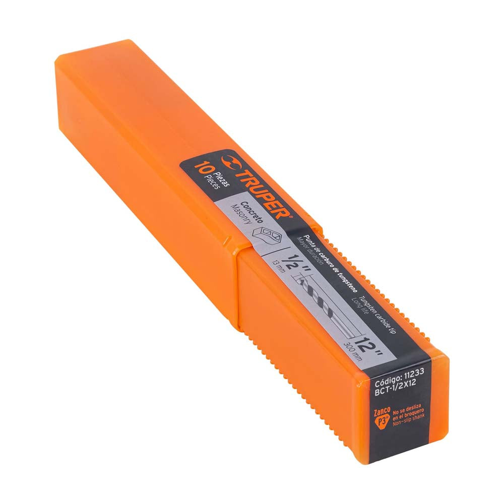 BROCA PARA CONCRETO 1/2 X 12" MCA TRUPER CONSTRUCCION