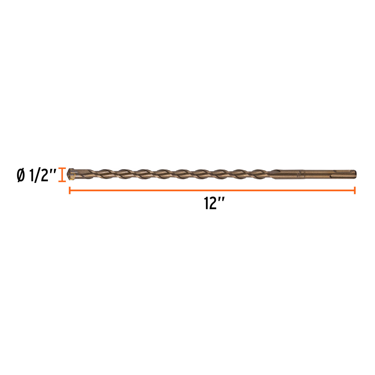 BROCA SDS PLUS 1/2 X 12" P/CONCRETO TRUPER CONSTRUCCION