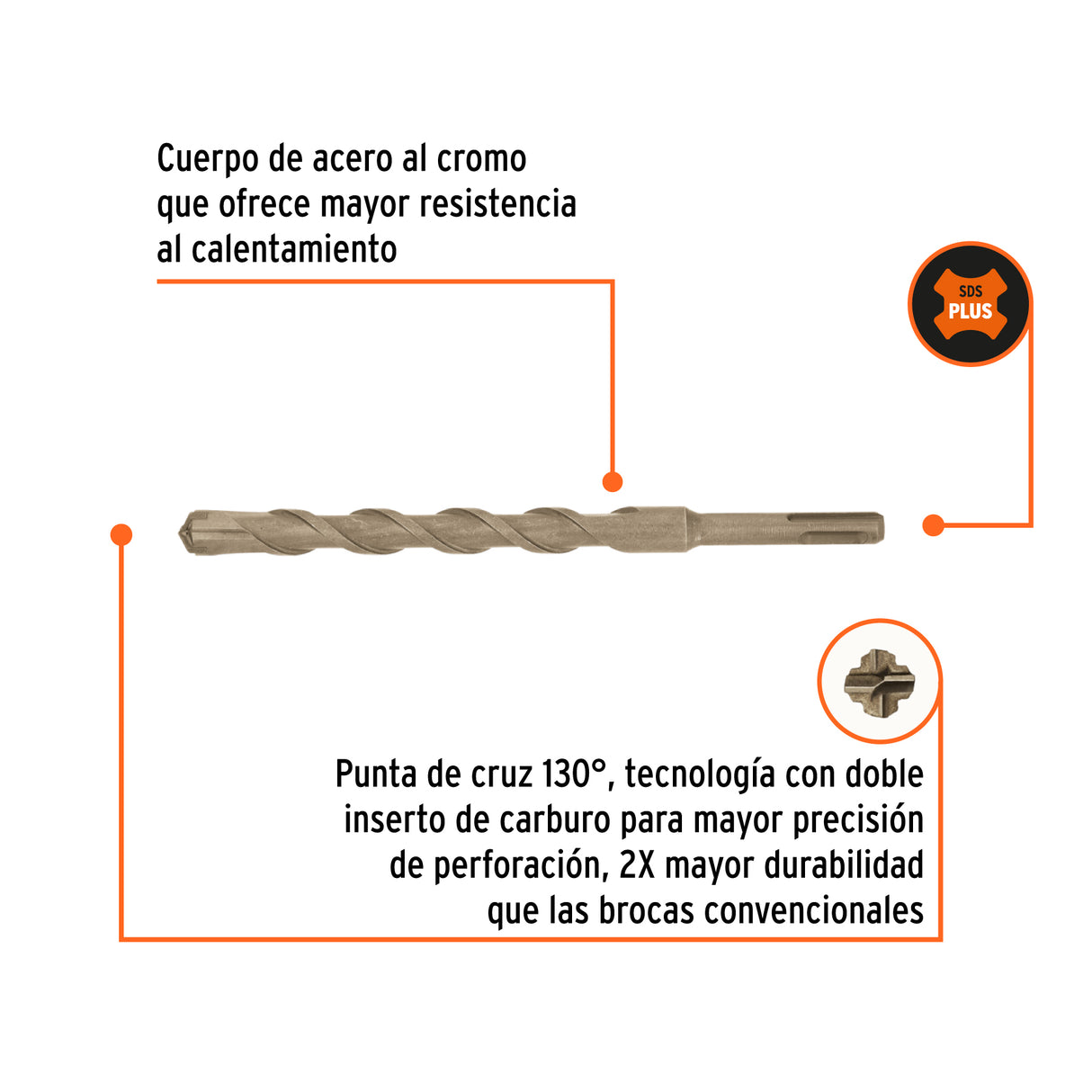 BROCA SDS PLUS 5/8" X 8"