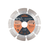DISCO DE DIAMANTE RIN SEGMENTADO 4-1/2" MCA TRUPER CONSTRUCCION *** OFRECER AUS-1505 ***