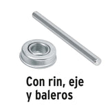 LLANTA COMPLETA NEUMATICA 16' INCLUYE EJE Y BALEROS