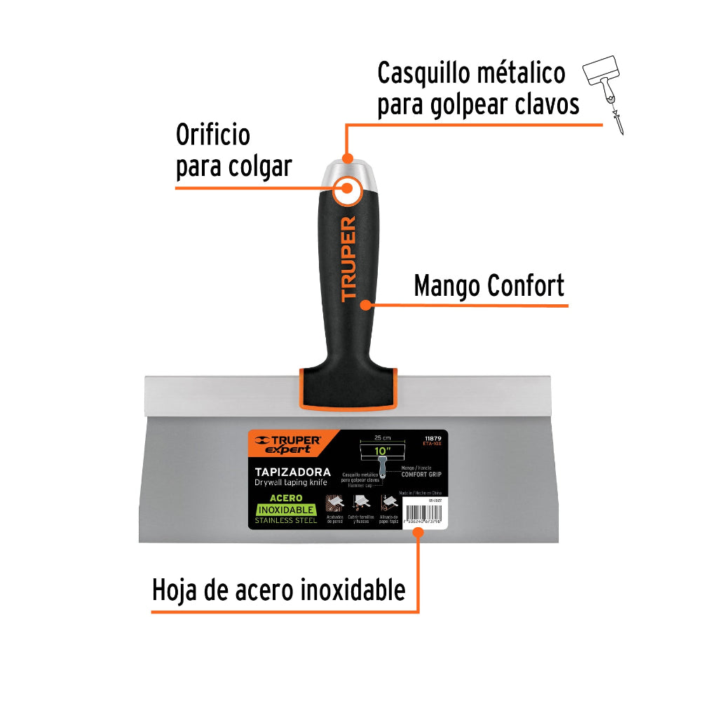 ESPATULA TAPIZADORA 10" TRUPER EXPERT