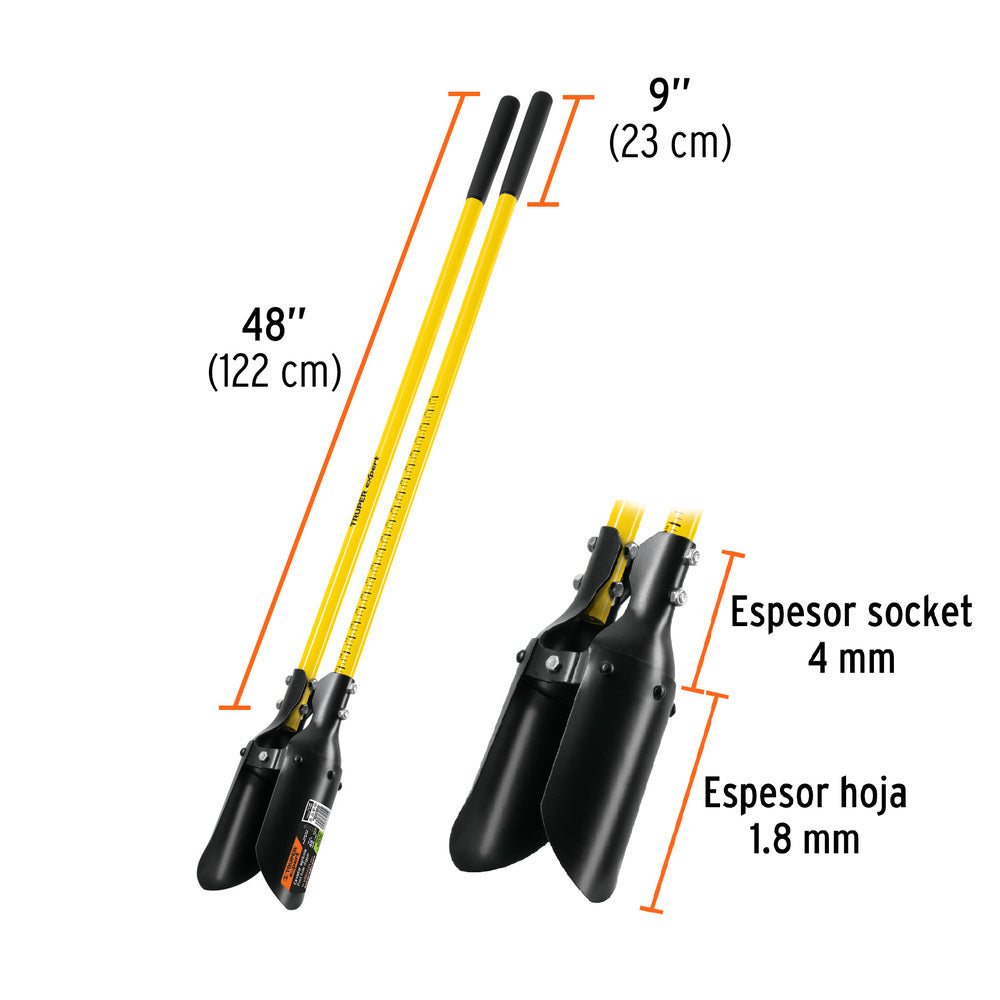 CAVADOR MANGO FIBRA DE VIDRIO 48" TRUPER