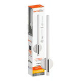 LAMPARA DE PARED ARBOTANTE LED 11W LUZ CALIDA BRILLANTE DIRECTA/INDIRECTA IRC90 NO ATENUABLE BCO