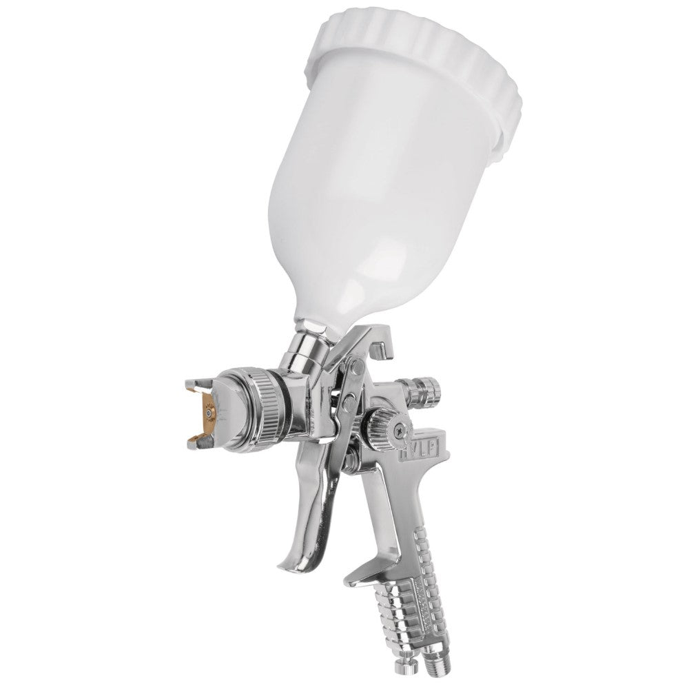 PISTOLA P/PINTARGRAVEDAD HVLPVASO PLASTICO BOQUILLA 1.4MM MCA TRUPER *** OFRECER PPG ***