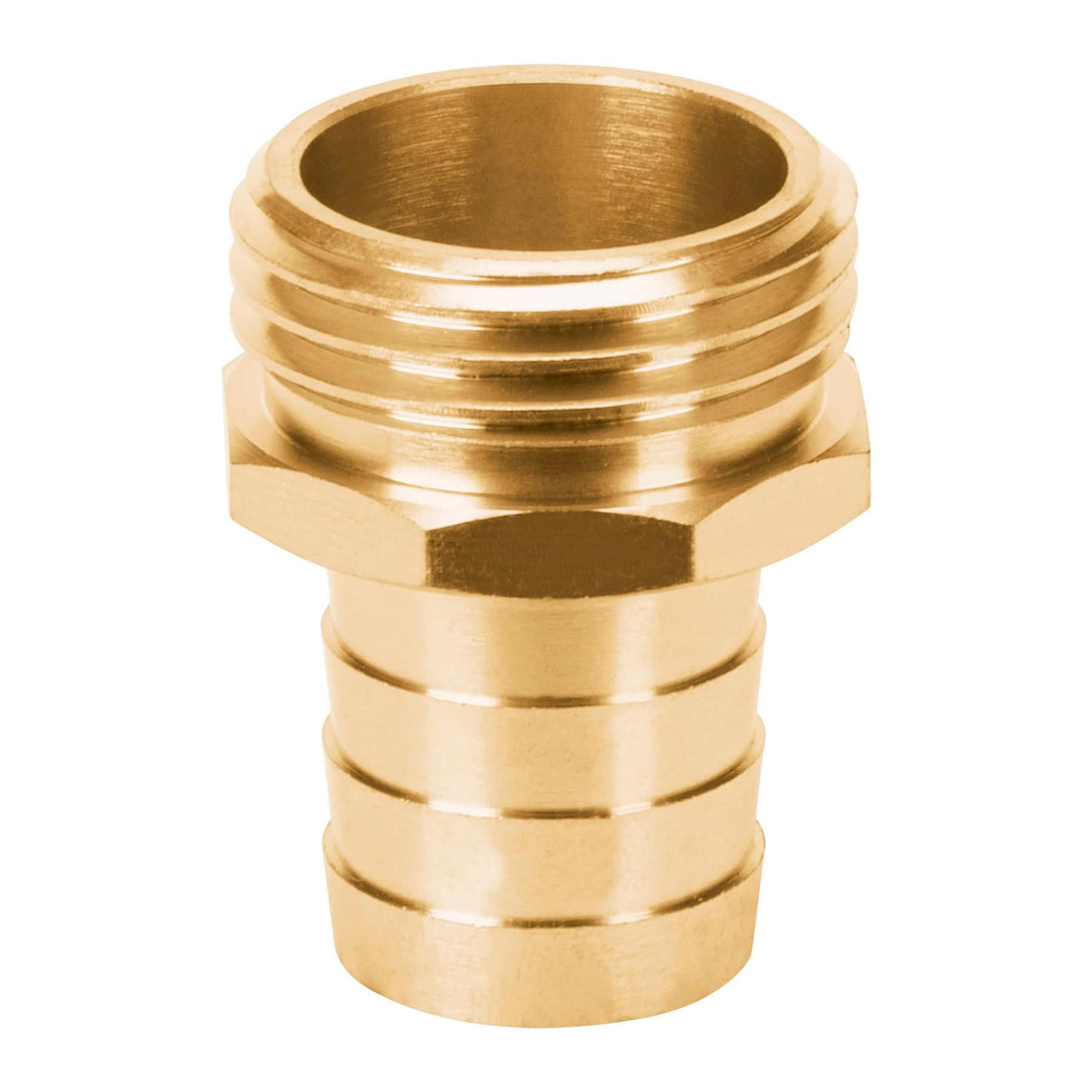 CONEXION DE LATON MACHO DE 3/4" PARA MANGUERA BLISTER MCA TRUPER