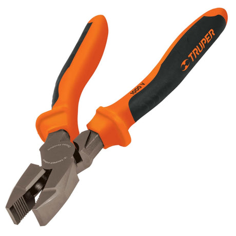 PINZA PARA ELECTRICISTA 9" CABEZA CUADRADA COMFORT GRIP TRUPER