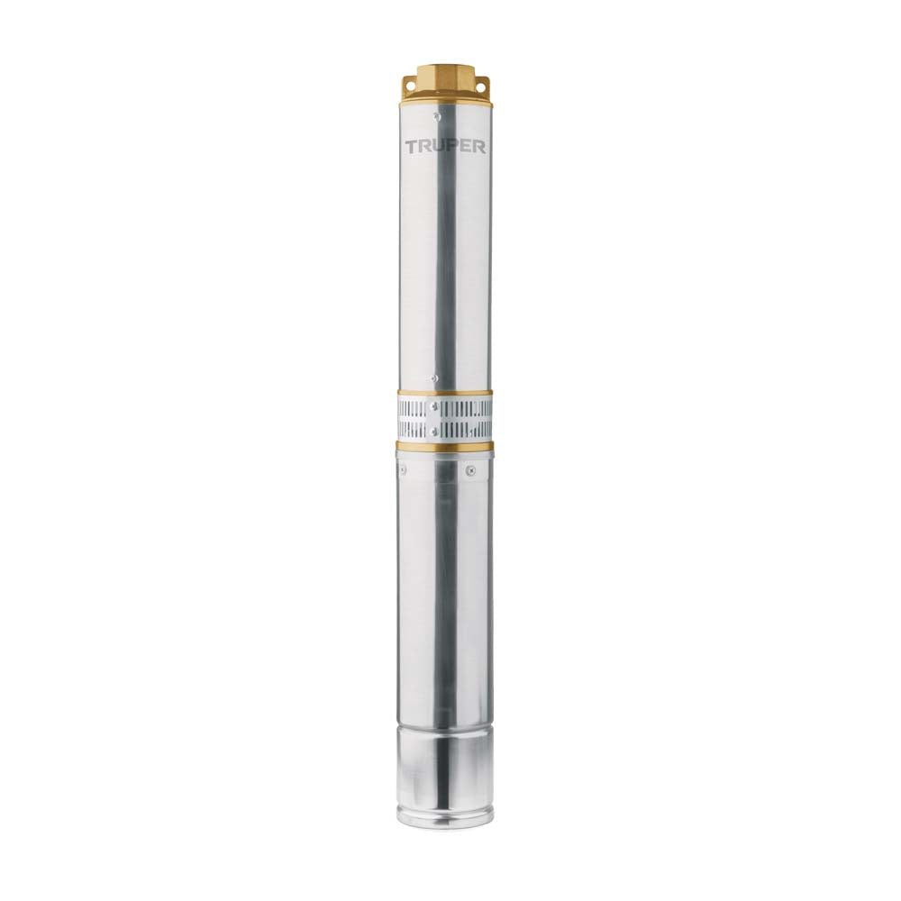BOMBA SUMERGIBLE PARA POZO PROFUNDO 1HP AGUA LIMPIA 110V/60HZ 12A MCA TRUPER