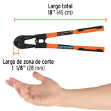 CORTAPERNOS PROFESIONAL DE 18" TRUPER CP-18X