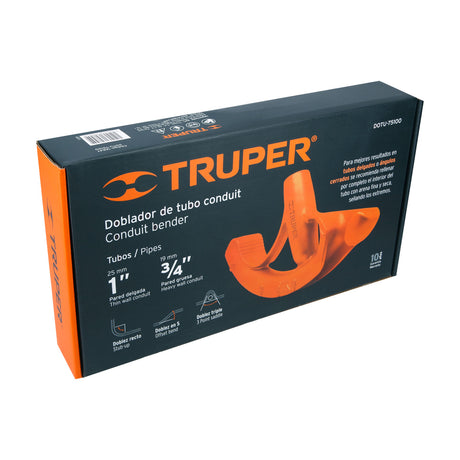 DOBLADOR PARA TUBO CONDUIT 1" PARA CONDUIT PARED DELGADA 1" Y PARED GRUESA 3/4" DOTU-75100 12847 TRUPER