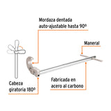 LLAVE PARA PLOMERO 12" (30CMS.) CAPAC. 1/2" - 1" (13MM-25MM.) LLAP-12 12874 TRUPER *** OFRECER 8412 ***