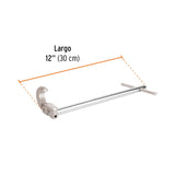 LLAVE PARA PLOMERO 12" (30CMS.) CAPAC. 1/2" - 1" (13MM-25MM.) LLAP-12 12874 TRUPER *** OFRECER 8412 ***