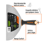 ESPATULA FLEXIBLE 10" ACERO INOXIDABLE MANGO COMFORT GRIP