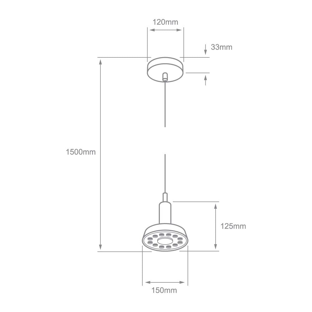 LUMINARIO INT LED 12W 100-240V 406LM 30K BCO