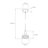 LUMINARIO INT LED 12W 100-240V 406LM 30K BCO