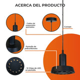 LUMINARIO INT LED 12W 100-240V 406LM 30K NGR