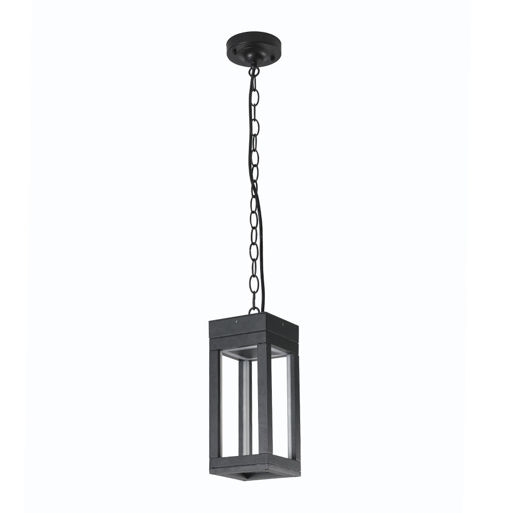 LUMINARIO LED COLGANTE EXTERIOR DE 12W NEGRO