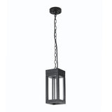 LUMINARIO LED COLGANTE EXTERIOR DE 12W NEGRO