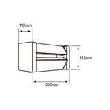 LÁMPARA DE EXTERIOR LED VENATICI TECNOLITE PARA SOBREPONER 12W LUZ BLANCA NEUTRA ***HAE2025***