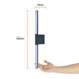 LAMPARA DE PARED ARBOTANTE LED EXTERIOR 12.5 W LUZ CALIDA BRILLANTE DIRIGIBLE IP44 NO ATENUABLE