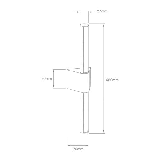 LAMPARA DE PARED ARBOTANTE LED EXTERIOR 12.5 W LUZ CALIDA BRILLANTE DIRIGIBLE IP44 NO ATENUABLE