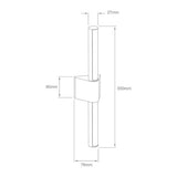 LAMPARA DE PARED ARBOTANTE LED EXTERIOR 12.5 W LUZ CALIDA BRILLANTE DIRIGIBLE IP44 NO ATENUABLE