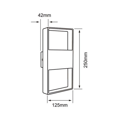 LÁMPARA DE EXTERIOR LED TIAKI TECNOLITE PARA SOBREPONER 12W LUZ SUAVE CÁLIDA