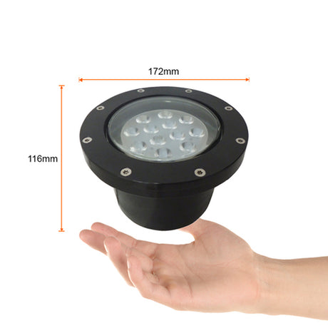 LÁMPARA DE EXTERIOR LED CUENCA IV TECNOLITE DE PISO EMPOTRABLE 12W LUZ SUAVE CÁLIDA LED INTEGRADO