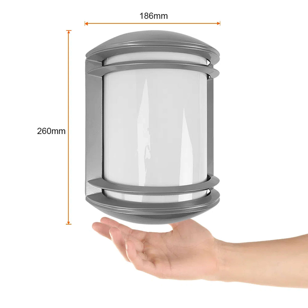 LÁMPARA DE EXTERIOR LED TECNOLITE PARA SOBREPONER 12W LUZ SUAVE CÁLIDA *** EXHIBIDO ***