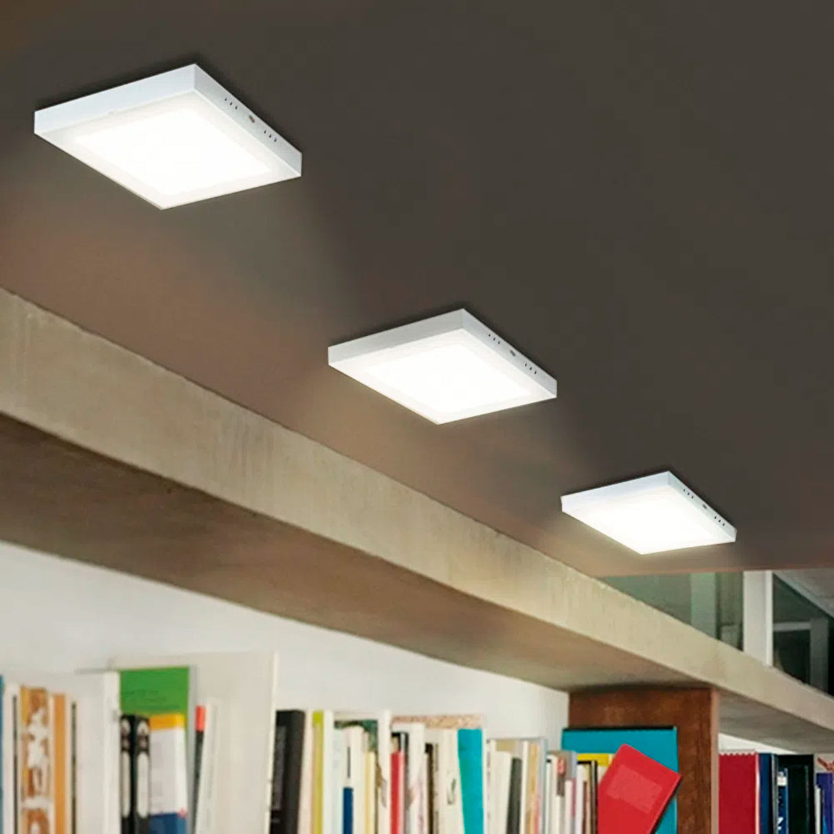 LÁMPARA DE INTERIOR LED ALGEDI II TECNOLITE PARA SOBREPONER 12W LUZ SUAVE CÁLIDA