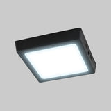 LUM LED SOBREPONER CUADRARO 12W 6500K 100-240V NEGRO