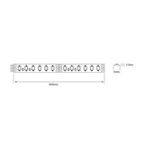 TIRA INT/EXT LED 12W12VCDIP20-IP65 BCO