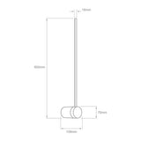 LUMINARIO INT MURO LED 12W CCT NEGRO