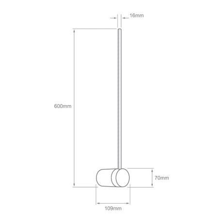 LUMINARIO INT MURO LED 12W CCT NEGRO