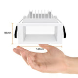 LAMPARA DOWNLIGHT LED EMPOTRABLE 12W LUZ BLANCA AJUSTABLE ANTIPARPADEO NO ATENUABLE